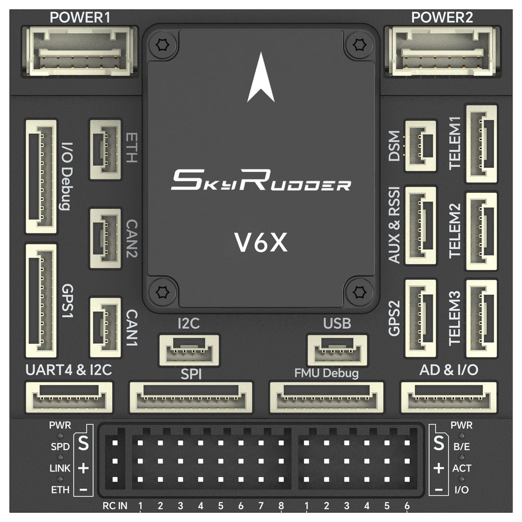Tianduo V6X Series Industrial Flight Controller, PX4 Open Source Autopilot, for Multirotor Drones and Unmanned Ground Vehicles - Youyeetoo