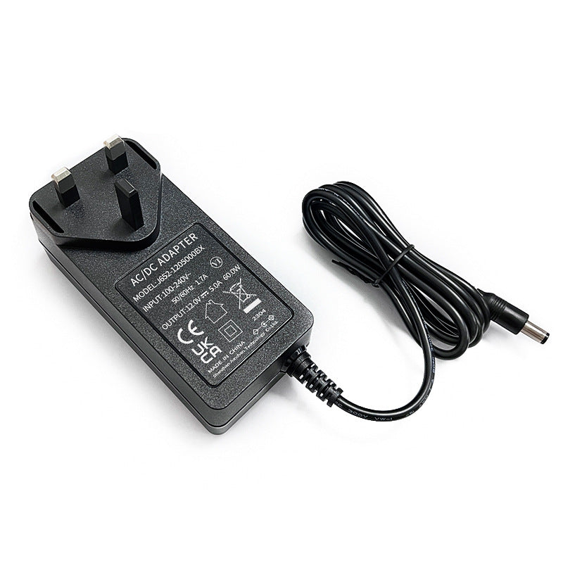 12V5A DC Power Supply 5521 5.5x2.1mm - CE FCC, Support EU UK US Standard