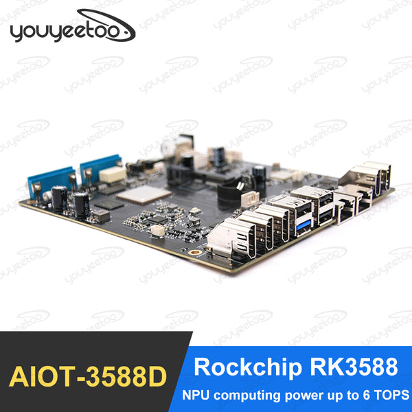 youyeetoo AIOT-3588D - RK3588 Intelligent Self-service Terminal, Industrial Control Board - Android 12.0 - AIBoX-3588D Edge Computing Box