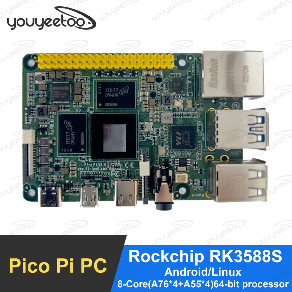 Pico Pi PC Single Board Computer,Rockchip 3588S, Support Android, Buildroot, Debian, Windows, 3588S Raspberry PI Main image