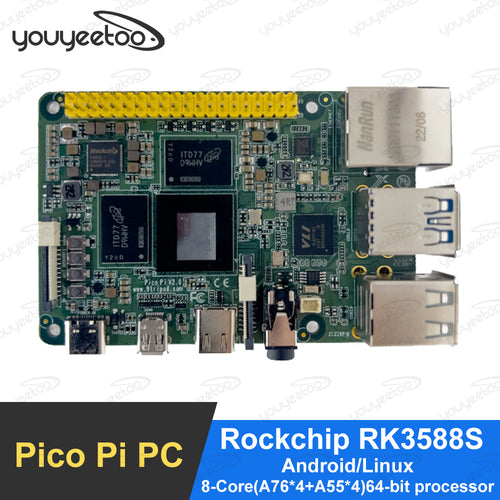 Pico Pi PC Single Board Computer,Rockchip 3588S, Support Android, Buildroot, Debian, Windows, 3588S Raspberry PI