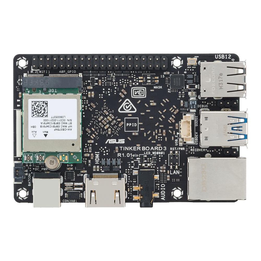 ASUS Tinker Board 3/3S, 2GB/4GB LPDDR4X RAM, RK3566, 1TOPS NPU, Credit-card sized SBC Main image