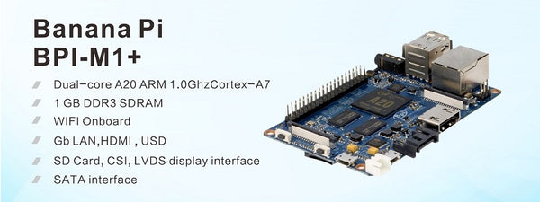 BPI-M1+ with Allwinner A20 chip design with 1G RAM