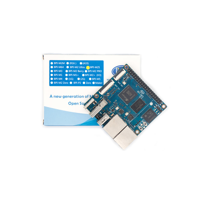 BPI-M2S Single Board Computer, Amlogic A311D/S922x, 2 Gigabit/ POE, 4GB RAM 16GB eMMC For TV BOX , AI - [NEW] Main image