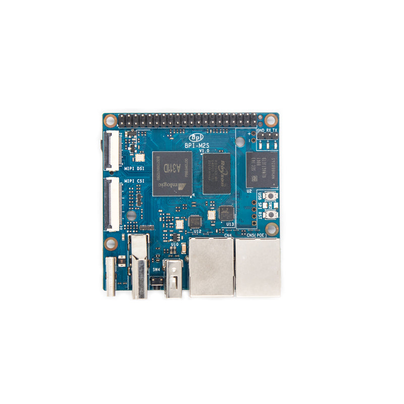 BPI-M2S Single Board Computer, Amlogic A311D/S922x, 2 Gigabit/ POE, 4GB RAM 16GB eMMC For TV BOX , AI - [NEW]