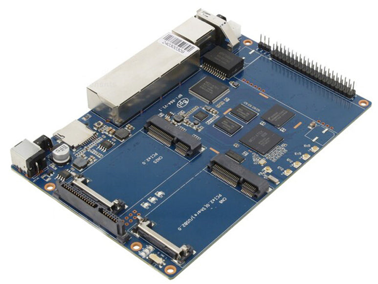 Banana Pi BPI-R64 -  MT7615 Module R64 Metal Case MediaTek MT7622 8G eMMC flash 1G DDR3 Support Wifi Bluetooth POE 4G Module