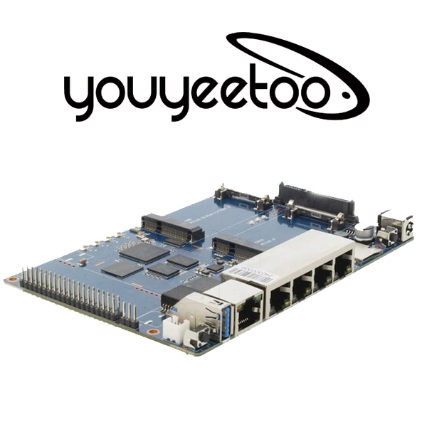 Banana Pi BPI-R64 -  MT7615 Module R64 Metal Case MediaTek MT7622 8G eMMC flash 1G DDR3 Support Wifi Bluetooth POE 4G Module