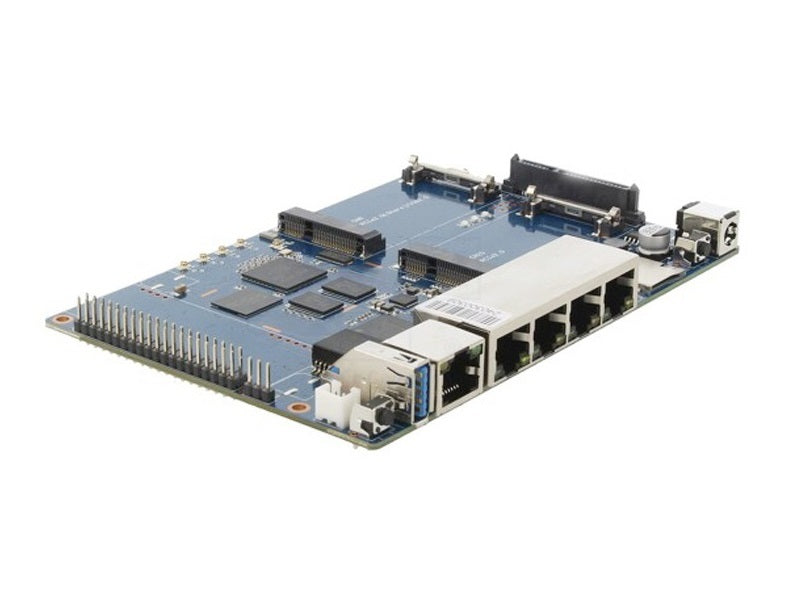 Banana Pi BPI-R64 -  MT7615 Module R64 Metal Case MediaTek MT7622 8G eMMC flash 1G DDR3 Support Wifi Bluetooth POE 4G Module