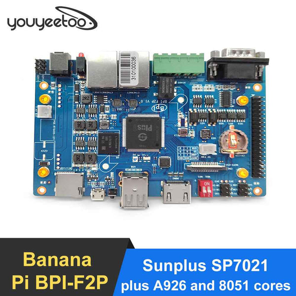 Banana Pi BPI F2P - Industrial Control Board 512MB DDR3 8GB eMMC, Sunplus SP7021 Cortex-A7