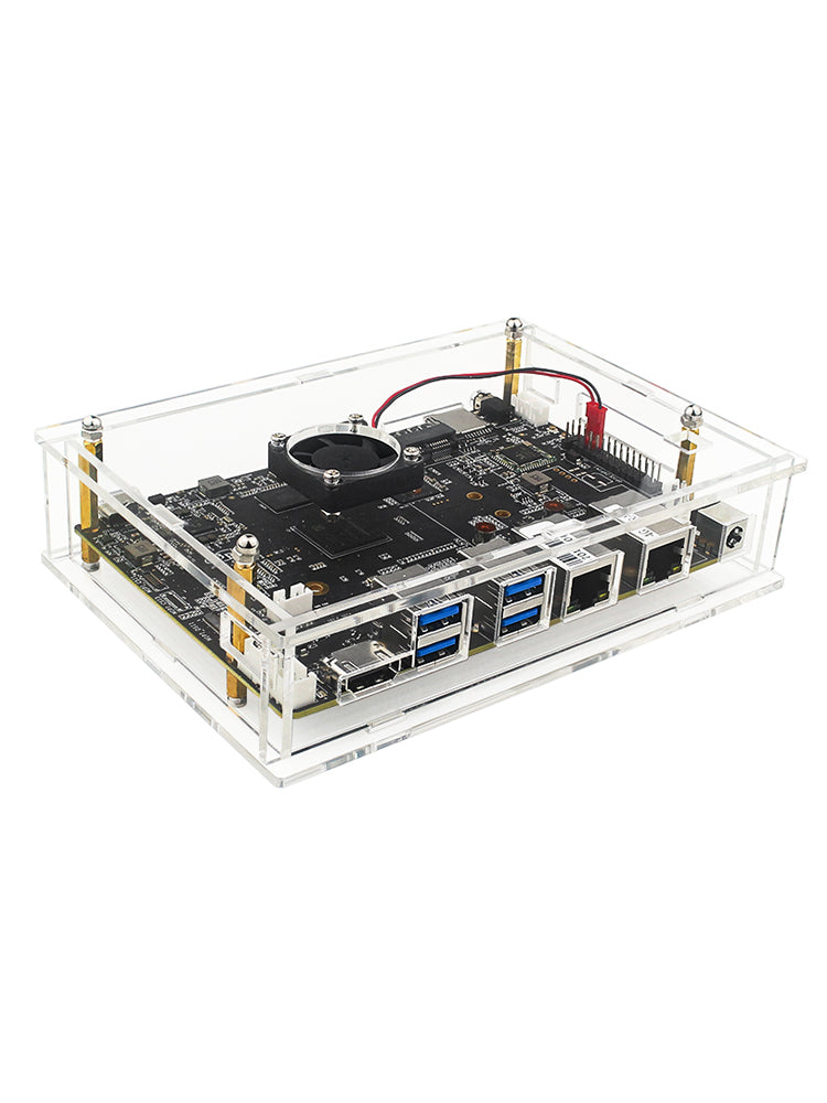 Acrylic case with Fan for BPI F3 -  Banana Pi F3 RISC V Single Board Computer Main image