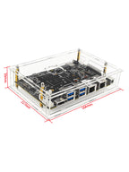Acrylic case with Fan for BPI F3 -  Banana Pi F3 RISC V Single Board Computer