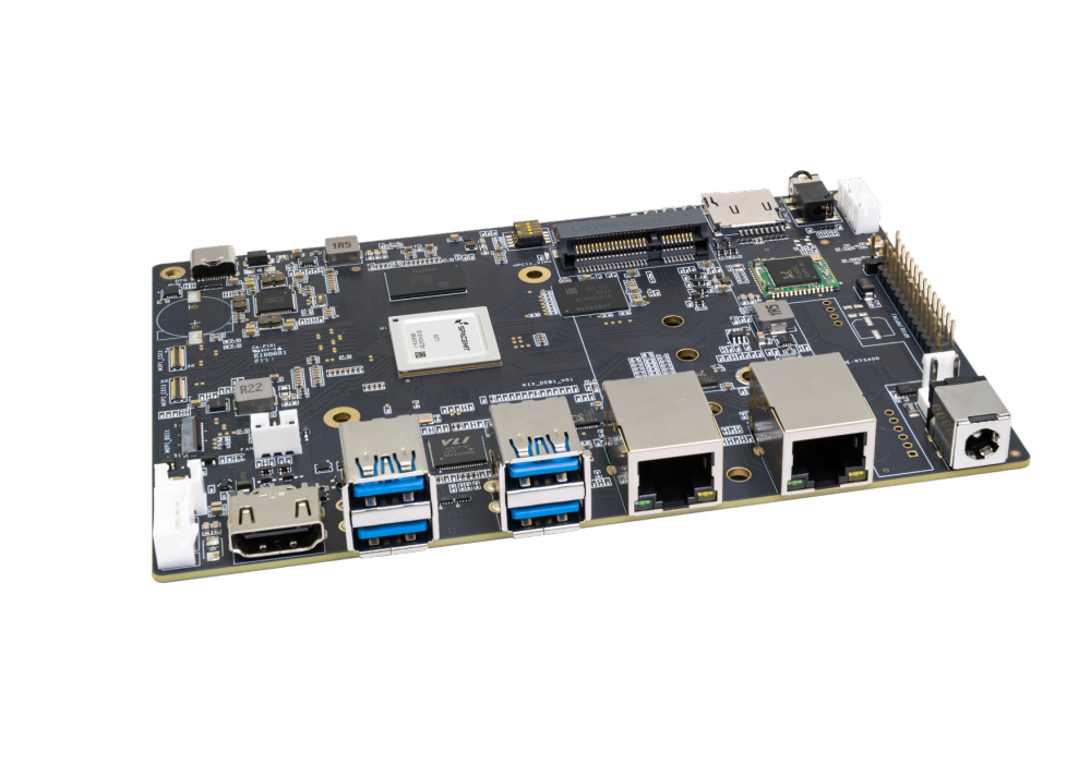 Banana Pi BPI-F3 - Industrial grade RISC-V SBC, 2.0 TOPs,  8GB RAM 16GB eMMC,  2xGbE Ethernet prot - Armbian Bianbu Secondary image