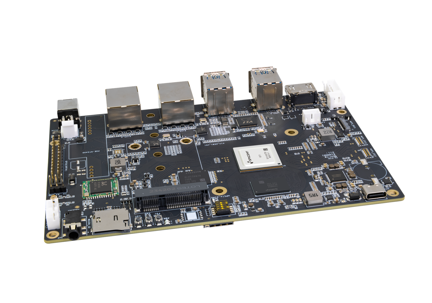 Banana Pi BPI-F3 - Industrial grade RISC-V SBC, 2.0 TOPs,  8GB RAM 16GB eMMC,  2xGbE Ethernet prot - Armbian Bianbu