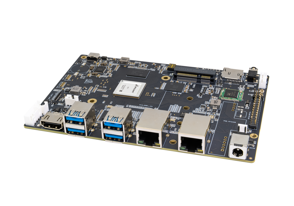 Banana Pi BPI-F3 - Industrial grade RISC-V SBC, 2.0 TOPs,  8GB RAM 16GB eMMC,  2xGbE Ethernet prot - Armbian Bianbu