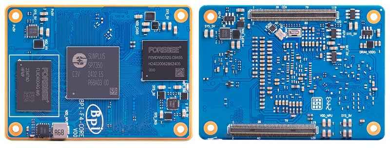 Sunplus Robotics Banana Pi BPI-F4: Powered by Sunplus SP7350, 4.6TOPS NPU AI Solution ...