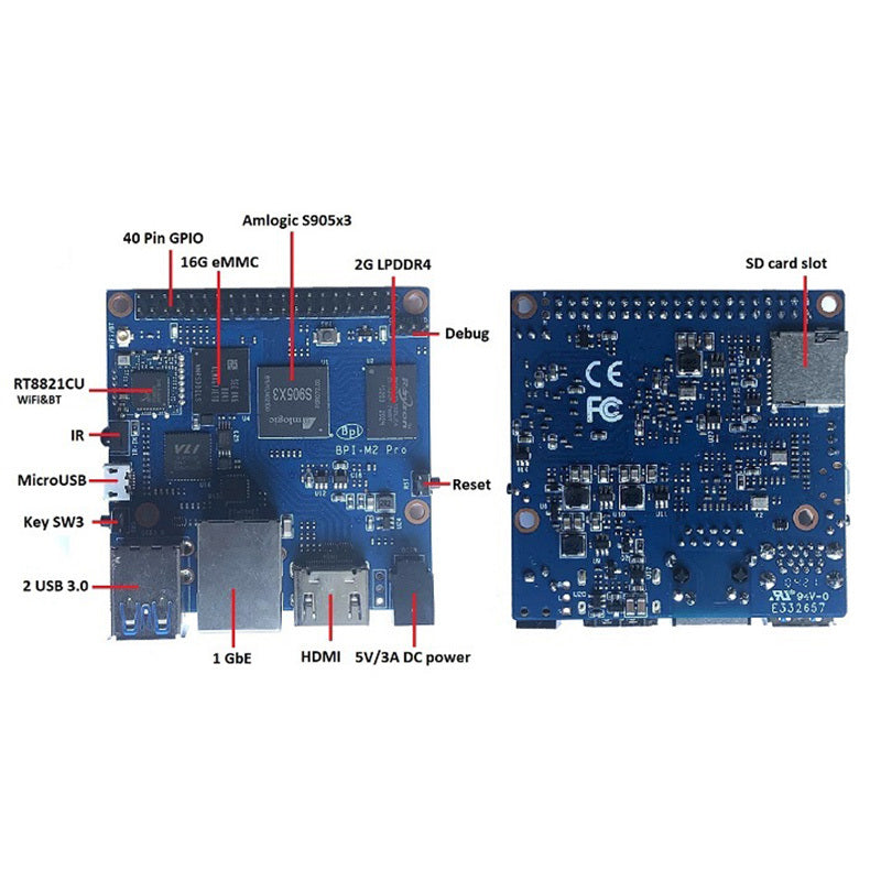 Banana Pi BPI-M2 Pro - Amlogic S905X3 Quad-Core SBC