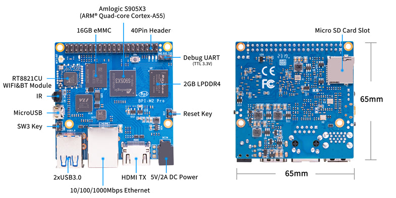 Banana Pi BPI-M2 Pro - Amlogic S905X3 Quad-Core SBC