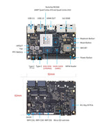 Banana Pi BPI-M7 - 92mm x 62mm Single Board Computer - 8K Vedio, Dual 2.5GbE OS Support: Android, Debian, Buildroot, Armbian, Ubuntu, Kylin OS - Rockchip RK3588