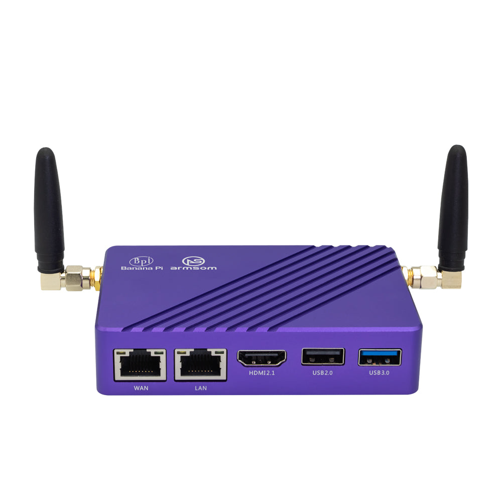 Banana Pi BPI-M7 - 92mm x 62mm Single Board Computer - 8K Vedio, Dual 2.5GbE OS Support: Android, Debian, Buildroot, Armbian, Ubuntu, Kylin OS - Rockchip RK3588