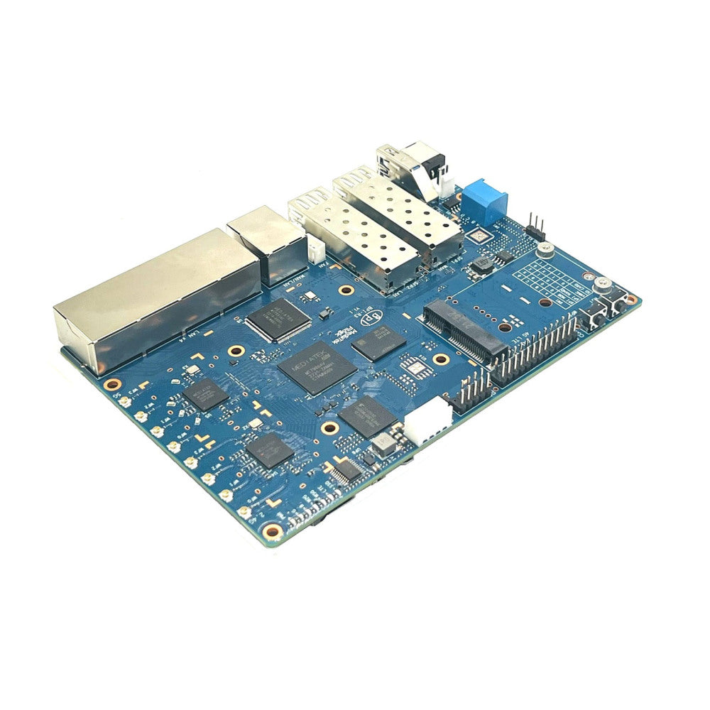 Banana Pi BPI R3 OpenWRT Router - 2G DDR RAM 8G eMMC MediaTek MT7986 Support Wi-Fi6 5 GbE network port