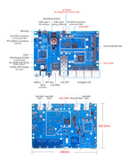 Banana Pi BPI-R4 Lite - 2.5G SFP & RJ45 WAN, 4x 1G LAN, Superior Network Connectivity Industrial Single-board Computer - OpenWrt Router