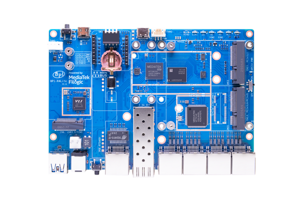 Banana Pi BPI-R4 Lite - 2.5G SFP & RJ45 WAN, 4x 1G LAN, Superior Network Connectivity Industrial Single-board Computer - OpenWrt Router