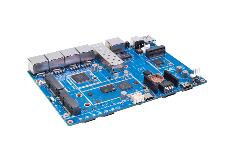 Banana Pi BPI-R4 Lite - 2.5G SFP & RJ45 WAN, 4x 1G LAN, Superior Network Connectivity Industrial Single-board Computer - OpenWrt Router