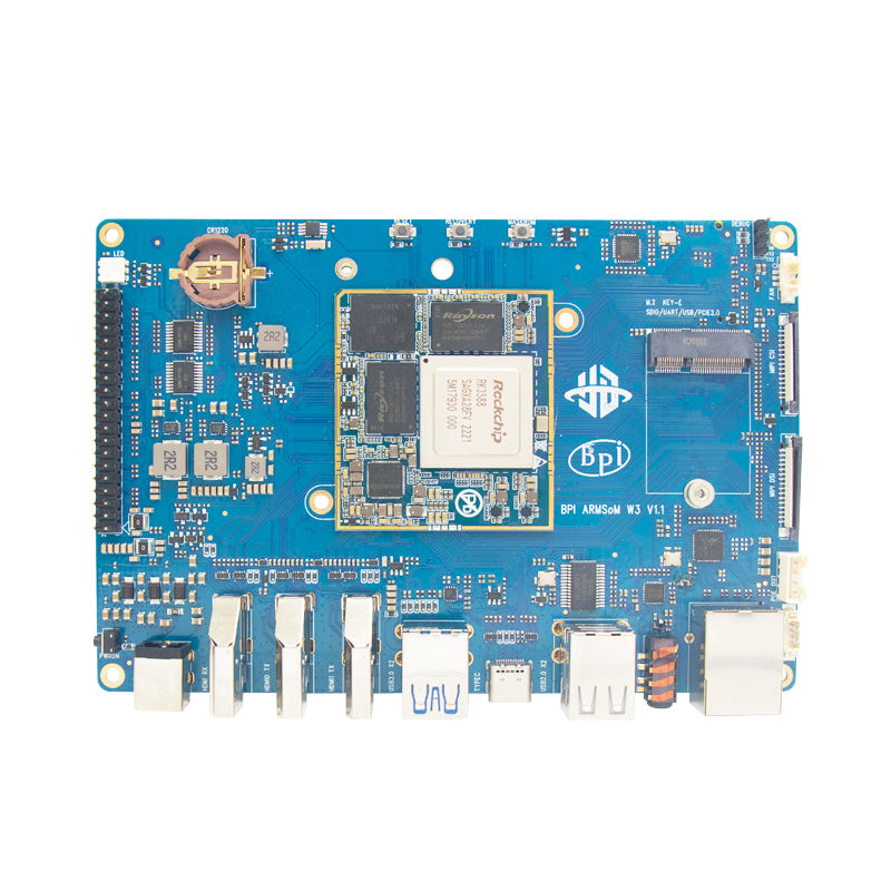 Banana Pi BPI-W3 SBC - Rockchip RK3588 SoM, M.2 NVMe socket, 2.5GbE, up to 8K@60 HDMI output and input Main image