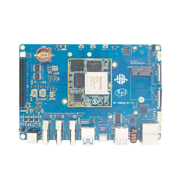 Banana Pi BPI-W3 SBC - Rockchip RK3588 SoM, M.2 NVMe socket, 2.5GbE, up to 8K@60 HDMI output and input