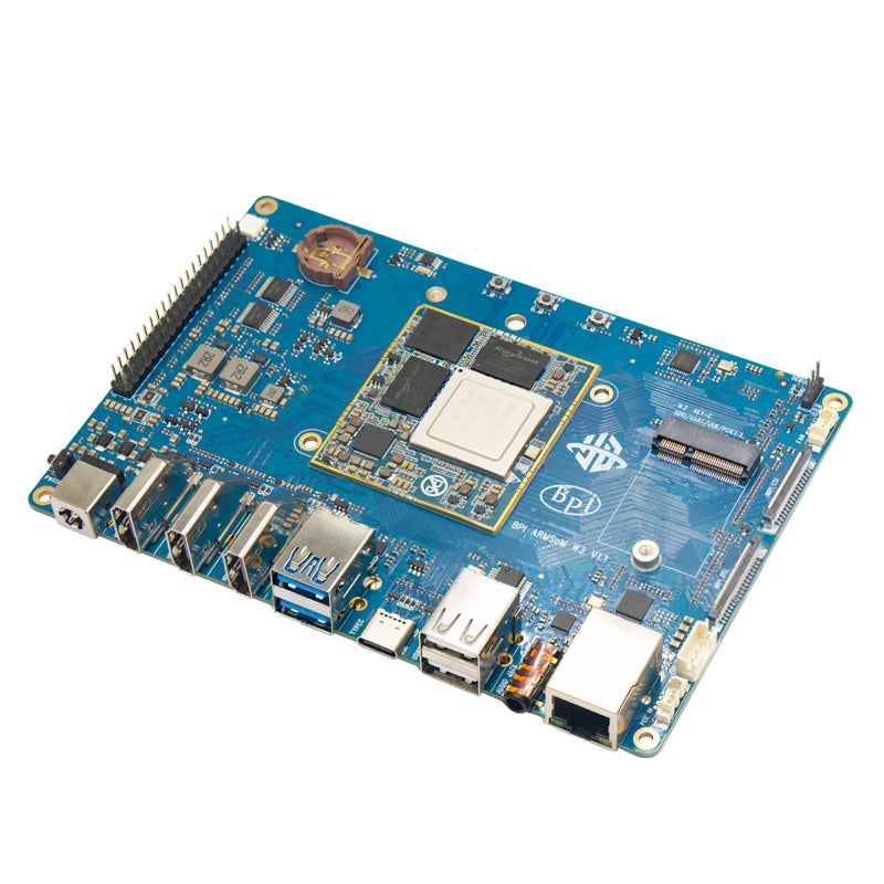 Banana Pi BPI-W3 SBC - Rockchip RK3588 SoM, M.2 NVMe socket, 2.5GbE, up to 8K@60 HDMI output and input