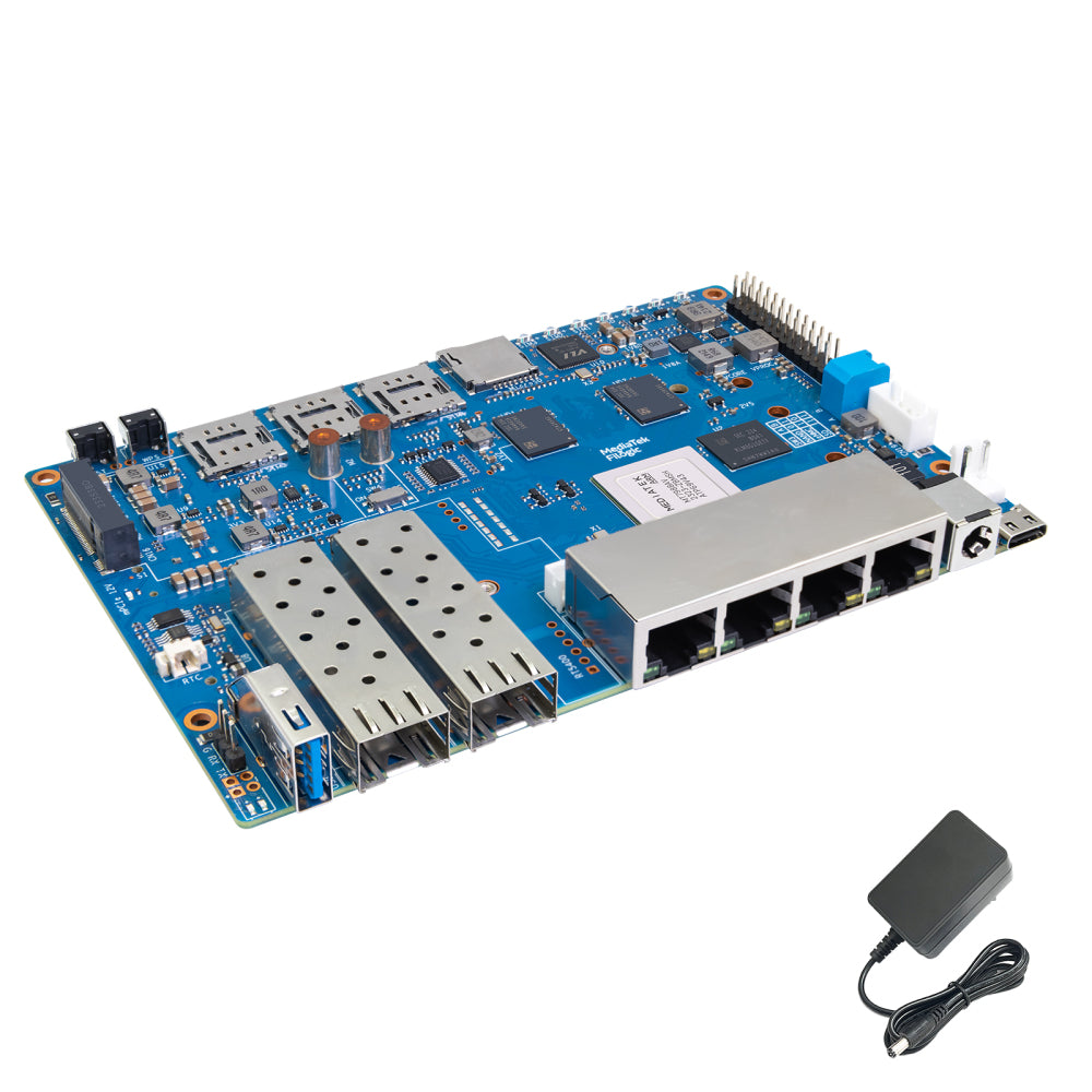 BPI-R4 Router board - MediaTek MT7988A Support WIFI6 WIFI7 10G SFP 4 GbE Port Secondary image