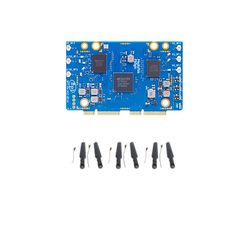 BPI-R4 Router board - MediaTek MT7988A Support WIFI6 WIFI7 10G SFP 4 GbE Port - Youyeetoo Main image