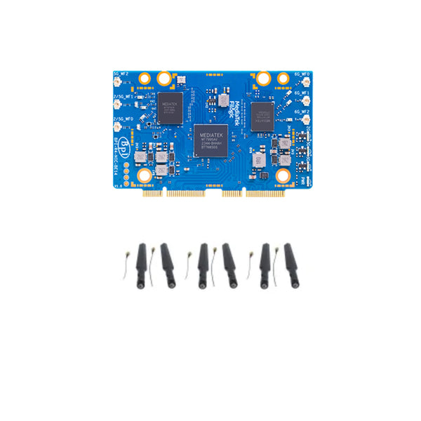 BPI-R4 Router board - MediaTek MT7988A Support WIFI6 WIFI7 10G SFP 4 GbE Port