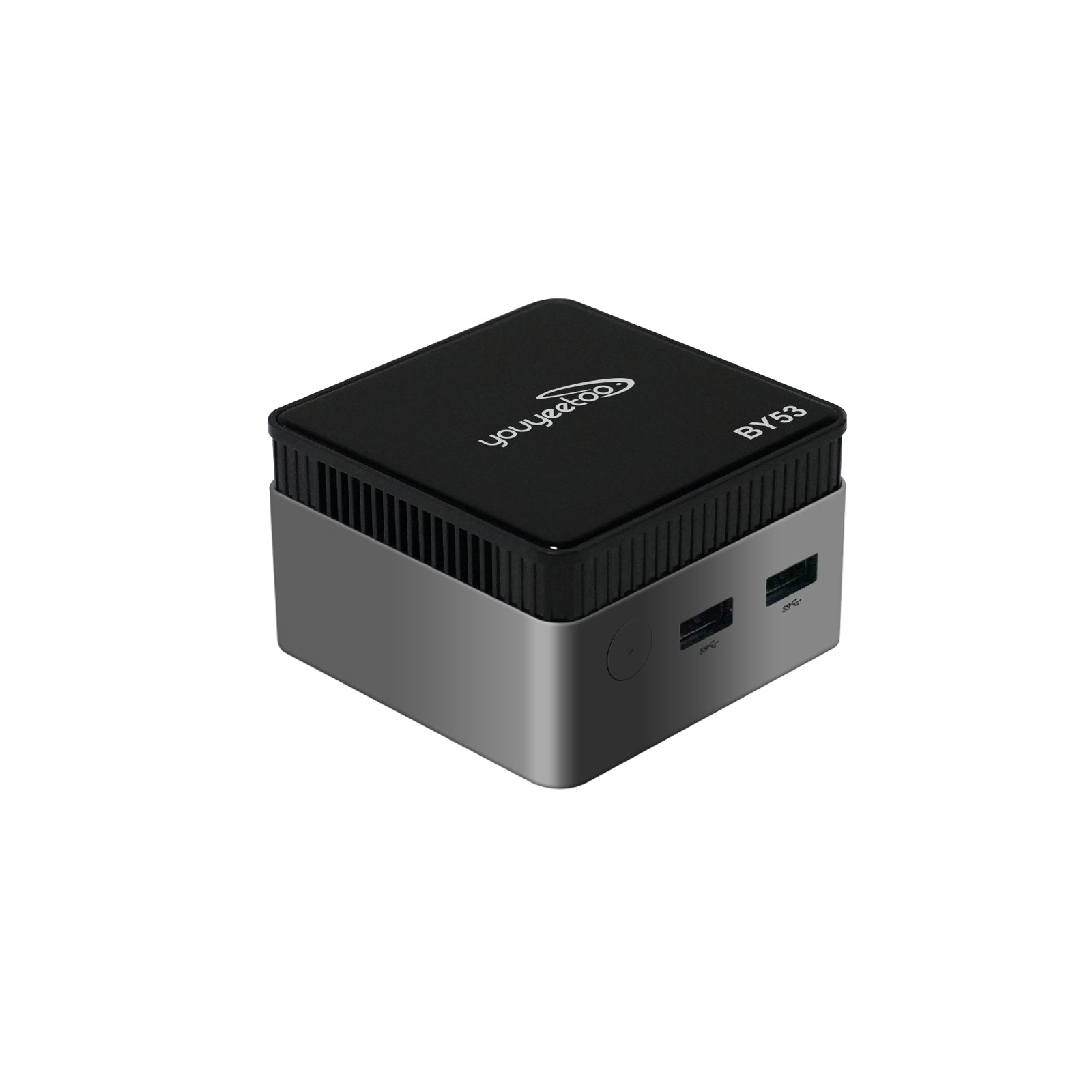 Intel N150 MINI PC youyeetoo BY53, 12GB LPDDR5, Fanless Windows 11 Pro Micro Computer, 128GB–2TB NVMe Options, 4K Dual HDMI, Gigabit Ethernet, VESA Mount Small Desktop for Home/Office Main image