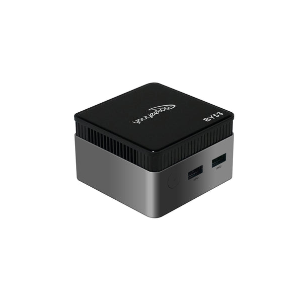 Intel N150 MINI PC youyeetoo BY53, 12GB LPDDR5, Fanless Windows 11 Pro Micro Computer, 128GB–2TB NVMe Options, 4K Dual HDMI, Gigabit Ethernet, VESA Mount Small Desktop for Home/Office