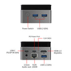 Intel N150 MINI PC youyeetoo BY53, 12GB LPDDR5, Fanless Windows 11 Pro Micro Computer, 128GB–2TB NVMe Options, 4K Dual HDMI, Gigabit Ethernet, VESA Mount Small Desktop for Home/Office