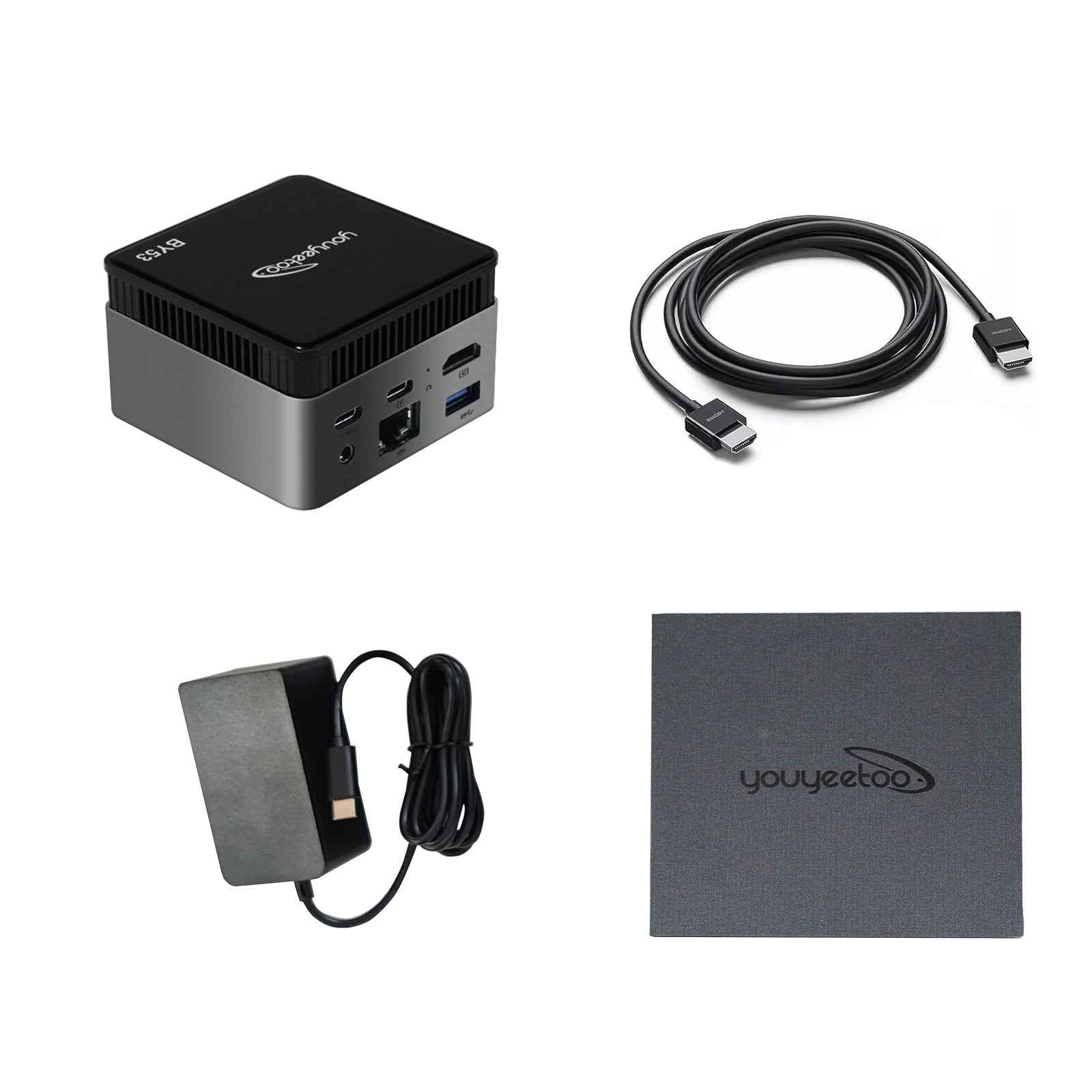 Intel N150 MINI PC youyeetoo BY53, 12GB LPDDR5, Fanless Windows 11