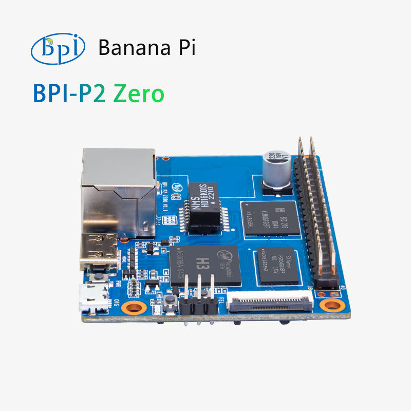 BPI-P2 Zero BPI-P2 Pro - 512MB RAM 8GB EMMC, onboard WIFI, 100M Lan, PoE, 40PIN GPIO - Armbian, Android, Linux