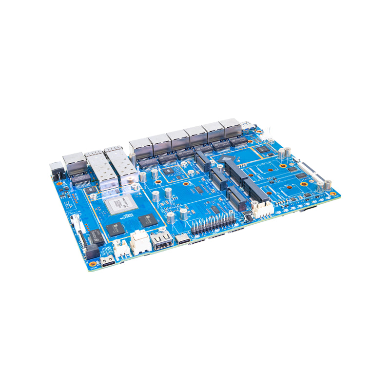 Banana Pi BPI‑R4 Pro 4E  WiFi 7 Router Development Board, MediaTek MT7988A Quad‑Core Cortex‑A73 4GB DDR4, OpenWrt Compatible
