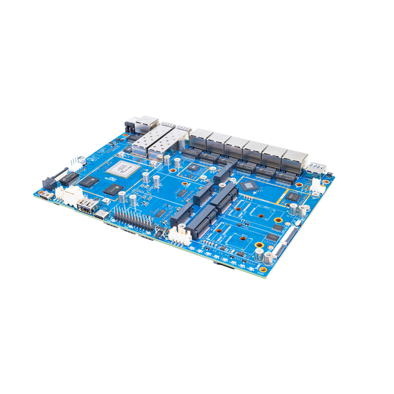 Banana Pi BPI‑R4 Pro 4E  WiFi 7 Router Development Board, MediaTek MT7988A Quad‑Core Cortex‑A73 4GB DDR4, OpenWrt Compatible