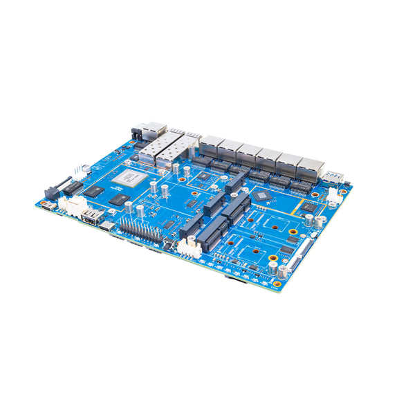 Banana Pi BPI‑R4 Pro 4E  WiFi 7 Router Development Board, MediaTek MT7988A Quad‑Core Cortex‑A73 4GB DDR4, OpenWrt Compatible