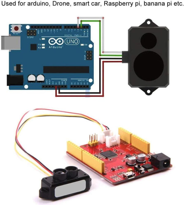 Benewake TFmini-S - 0.1-12m,TOF, Single Point, UART & IIC - Raspberry Pi/Raspberry Pi Pico/ESP32/Arduino - Lidar Sensor