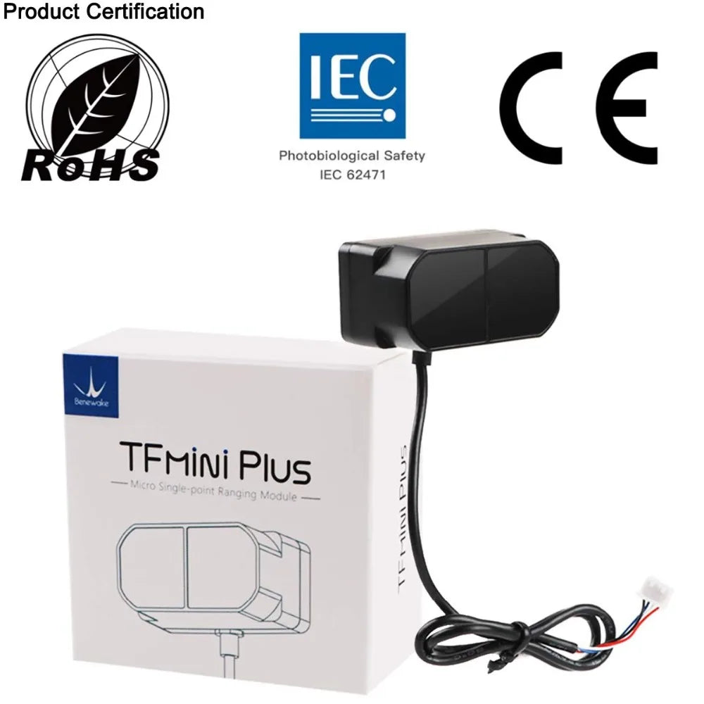 Benewake TFmini-Plus - 0.1-12m, IP65, 70 Klux, Single-Point, UART/IIC - Drone Lidar Sensor
