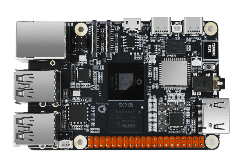 D-Robotics RDK X5 Development Kit with 10 TOPS AI Chip, 8-core CPU, Rich Interfaces for Smart Robot Applications