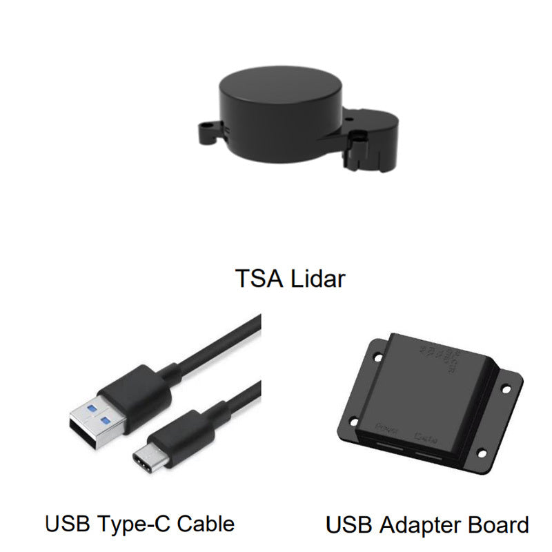 YDLIDAR TSA LiDAR - 0.12-8 Meter, 360°, TOF,3000 Hz -  Lidar Laser Ranging Sensor