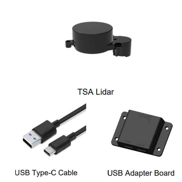 YDLIDAR TSA LiDAR - 0.12-8 Meter, 360°, TOF,3000 Hz -  Lidar Laser Ranging Sensor