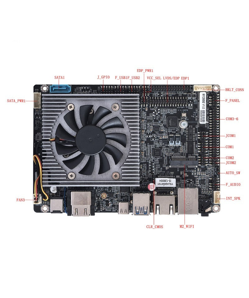 3.5 inch Industrial PC Motherboards - Provide Intel Alder Lake 12th 13th U/P/H series CPU,  ELSKY M128SE