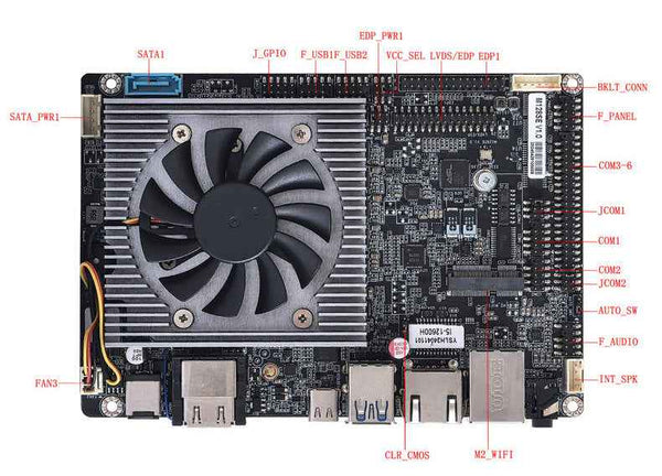 3.5 inch Industrial PC Motherboards - Provide Intel Alder Lake 12th 13th U/P/H series CPU,  ELSKY M128SE