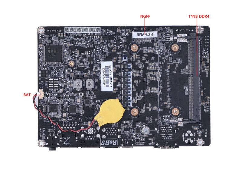 3.5 inch Industrial PC Motherboards - Provide Intel Alder Lake 12th 13th U/P/H series CPU,  ELSKY M128SE