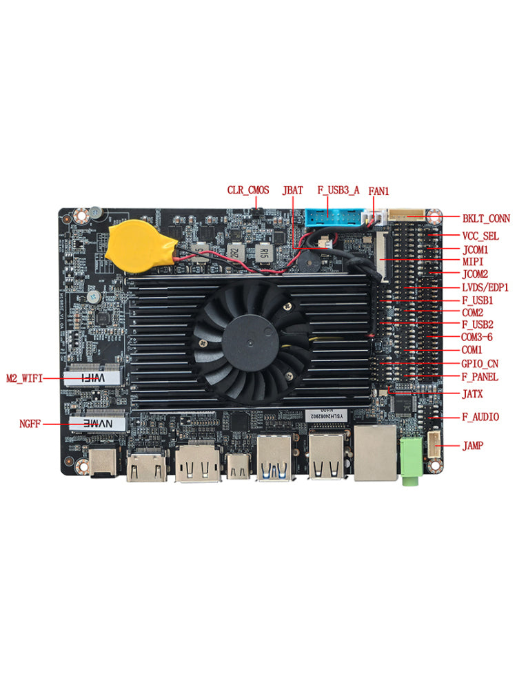 3.5 inch Industrial PC Motherboards - 6xCOM Optional onboard Intel Alder Lake-N N200 N100 N97 N95 i3-N305 CPU,  ELSKY M198SE Secondary image